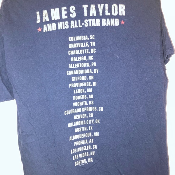 James Taylor and His All-Star Band Tour T-Shirt Adult Sz Large. 2022 Concert - Picture 3 of 3